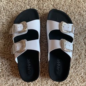Anna white sandals